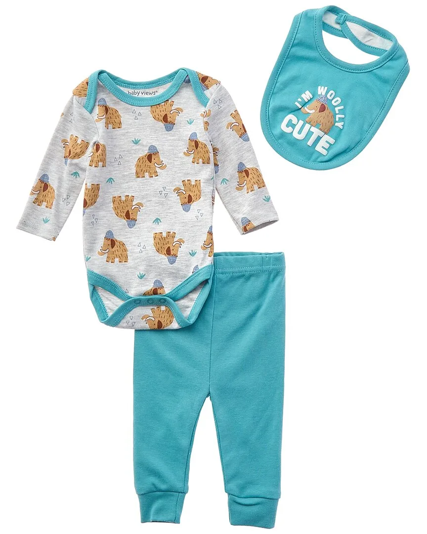 3Pc Bodysuit, Pant & Bib Set by Baby Views