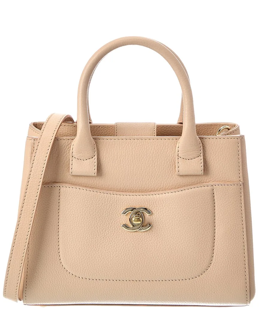 Neutral Calfskin 2Way Shoulder Bag (authentic Pre-Loved) by CHANEL