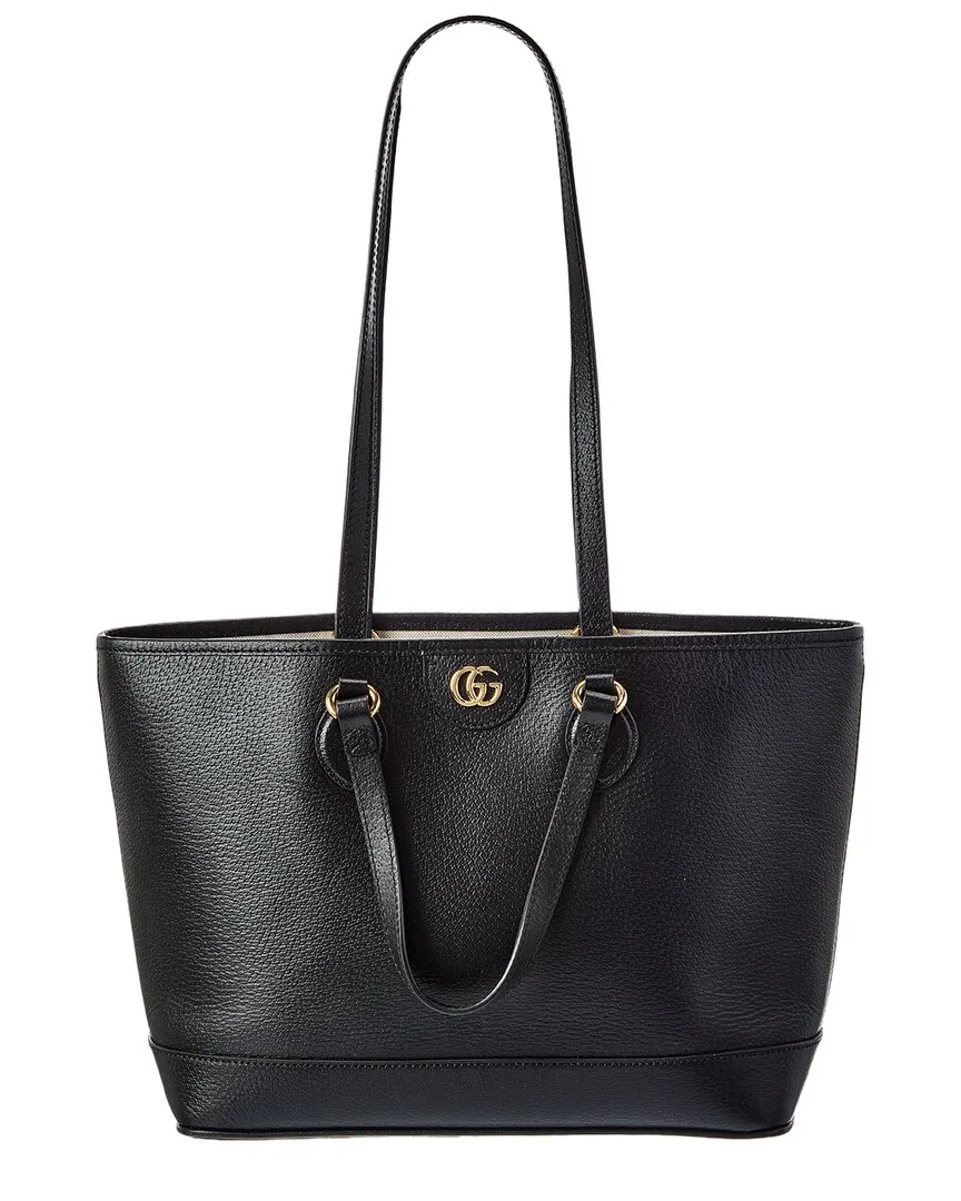 Black Dollar Calfskin Calf Leather Medium Ophidia Shoulder Tote (authentic Pre-Loved) by Gucci