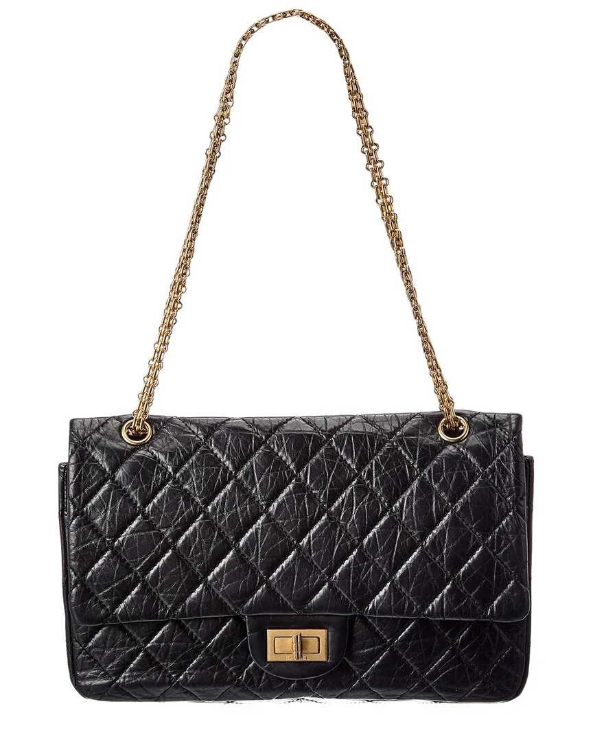 Black Aged Calf Quilted Calf Leather 2.55 Reissue 227 (authentic Pre-Loved) by CHANEL