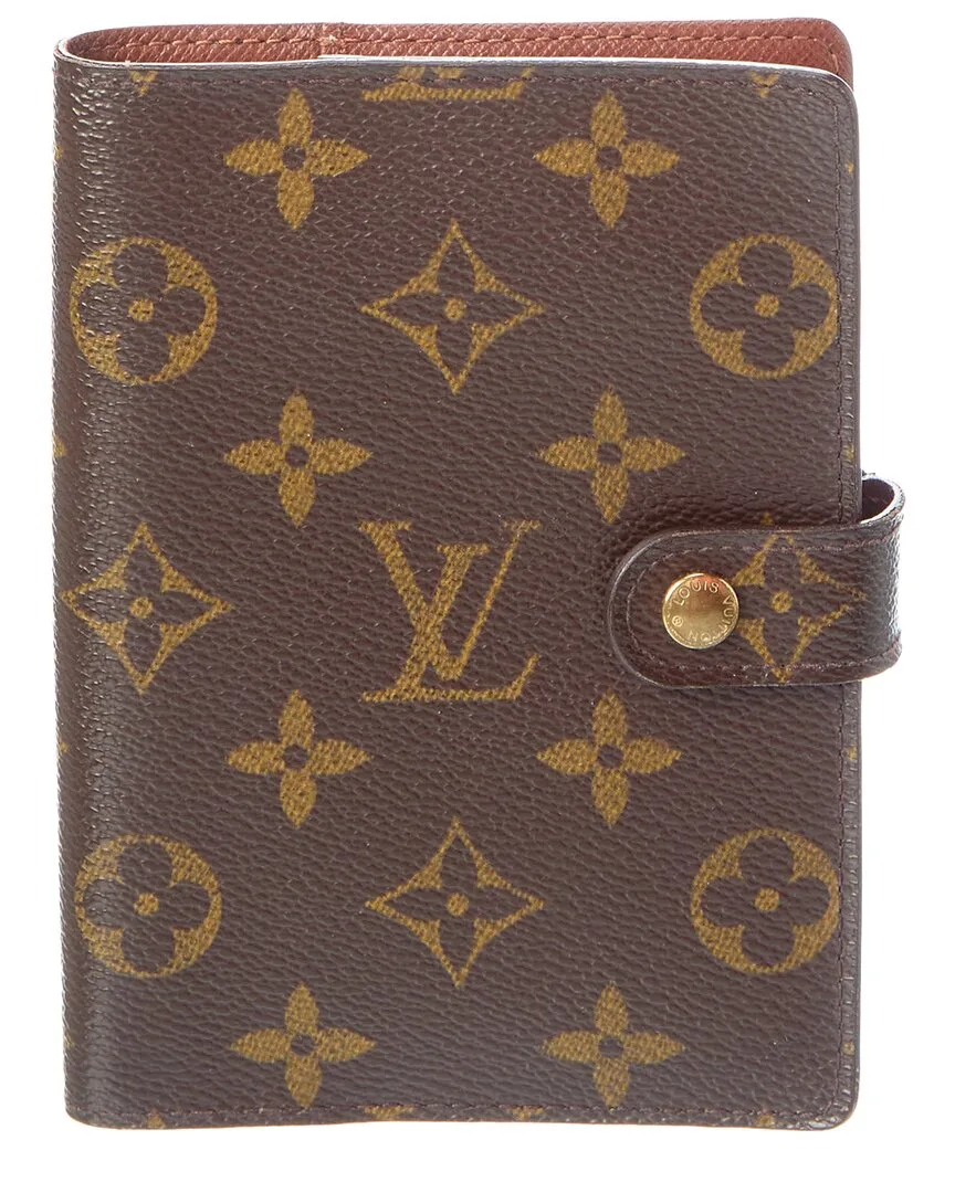 Brown Monogram Canvas Ring Agenda Cover Pm (authentic Pre-Loved) by Louis Vuitton