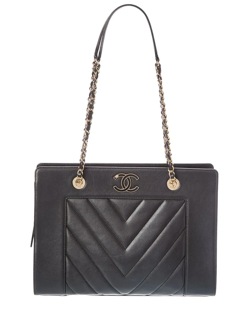 Black Sheepskin Shoulder Bag (authentic Pre-Loved) by CHANEL