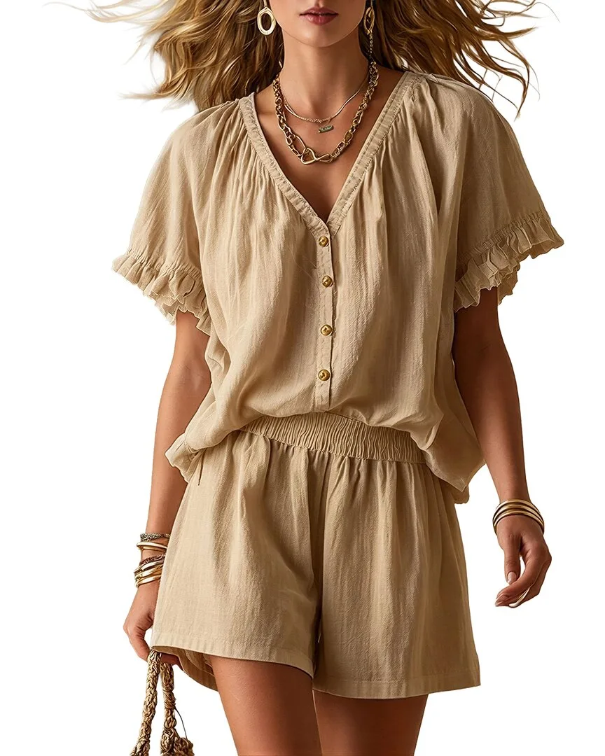 2Pc T-Shirt & Short Set by Vincent