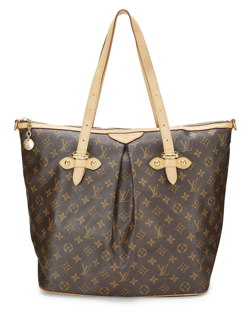 Brown Monogram Coated Canvas Palermo Gm (authentic Pre-Loved)
