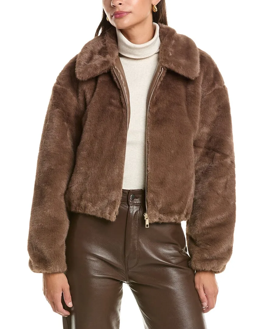 Zip Front Short Blouson Jacket