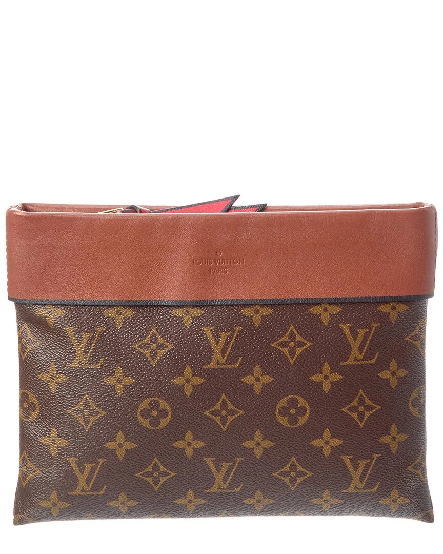 Brown Monogram Canvas Tuileries Clutch (authentic Pre-Loved) by Louis Vuitton