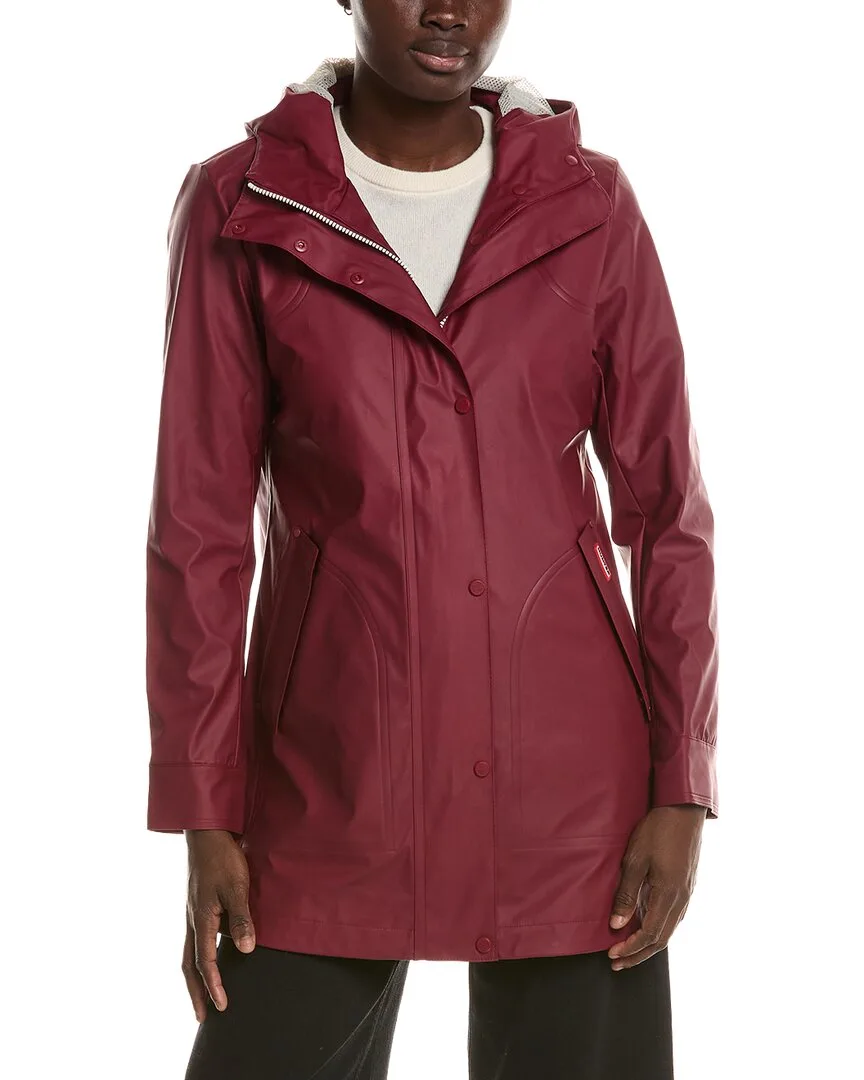 Acacia Rubberized Mid Length Rain Jacket