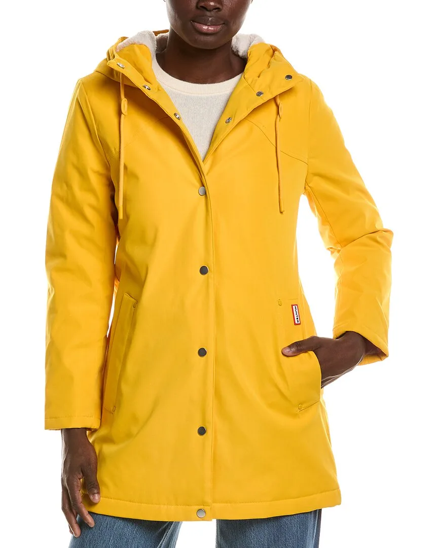 Billie Canvas Mid Length Hooded Rain Jacket