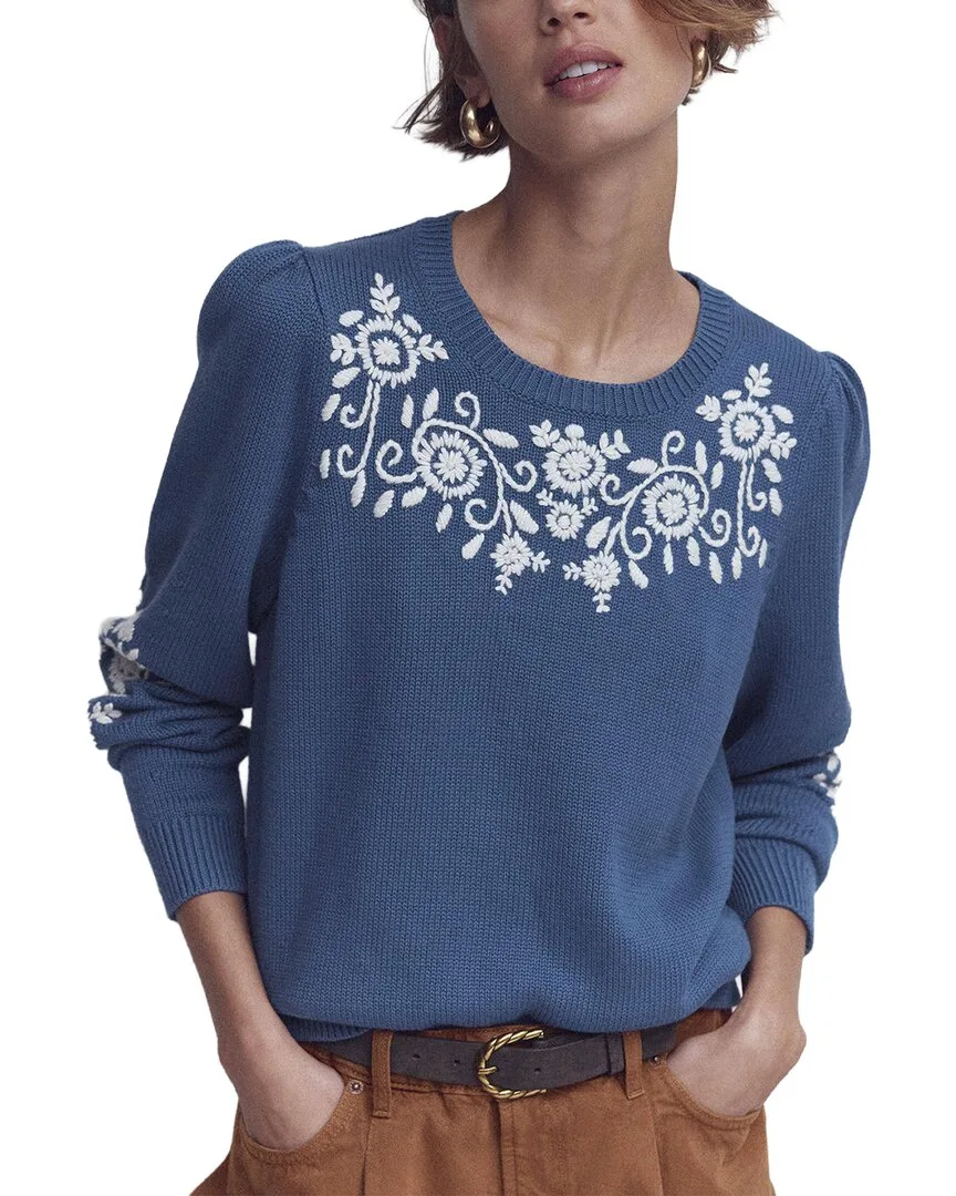 Davina Puff Sleeve Wool-Blend Jumper by Boden