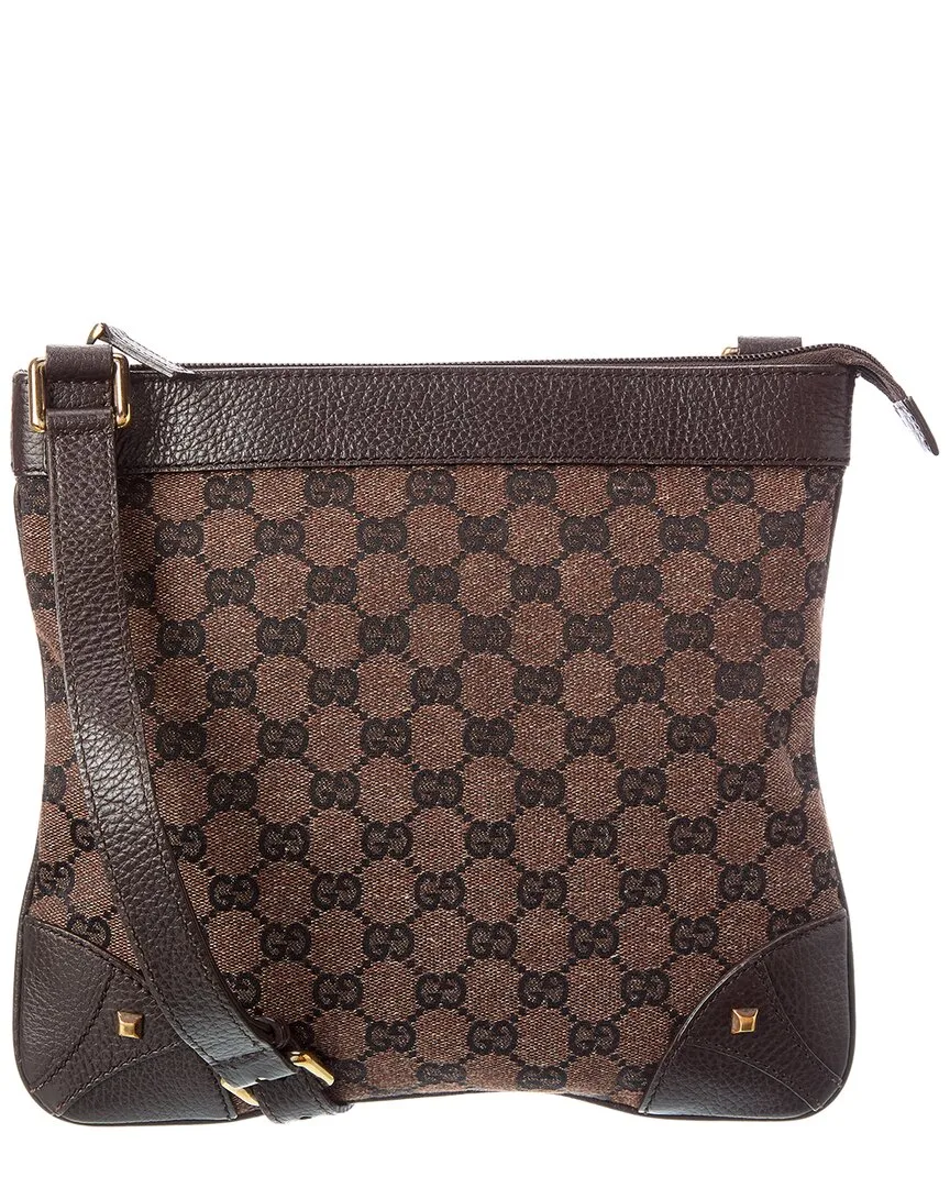 Brown Gg Canvas & Leather Shoulder Bag (authentic Pre-Loved) by Gucci