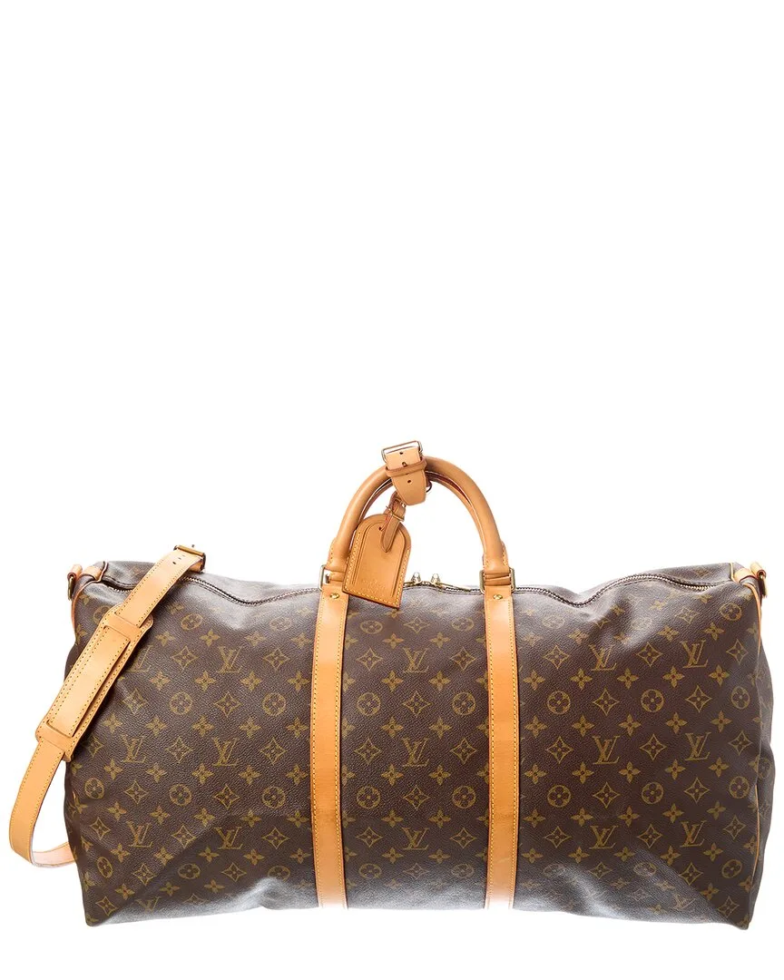 Brown Monogram Canvas Keepall Bandouliere 60 (authentic Pre-Loved)