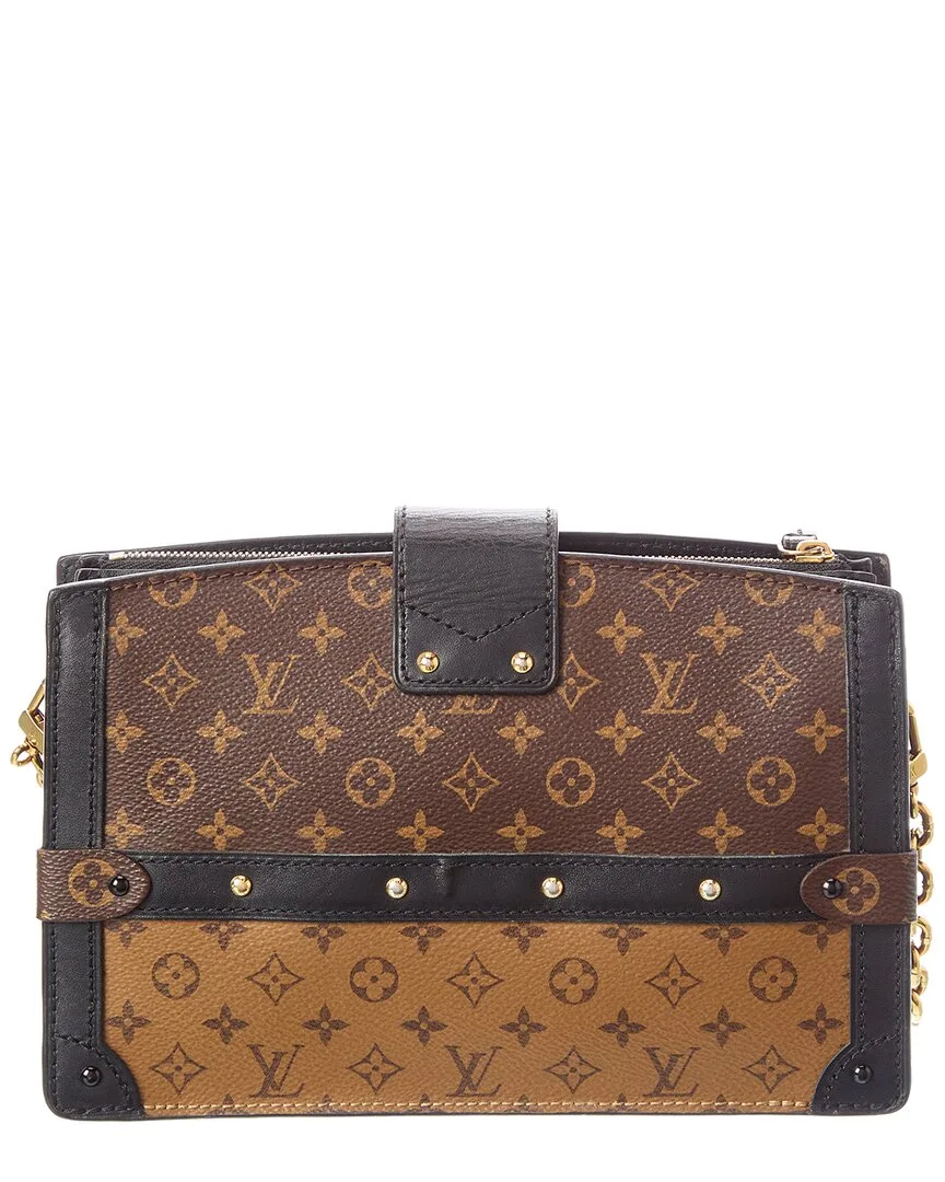 Monogram Reverse Coated Canvas Trunk Clutch (authentic Pre-Loved) by Louis Vuitton