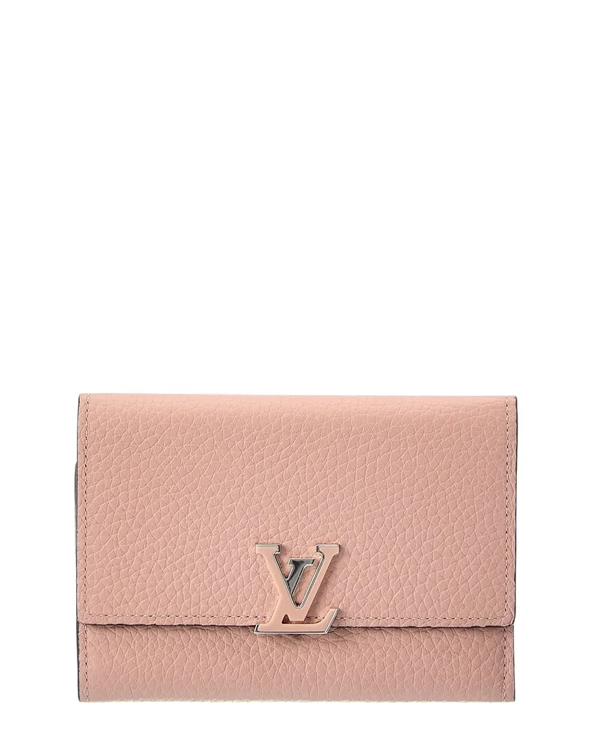 Taurillon Calf Leather Capucines Compact Wallet (authentic Pre-Loved) by Louis Vuitton