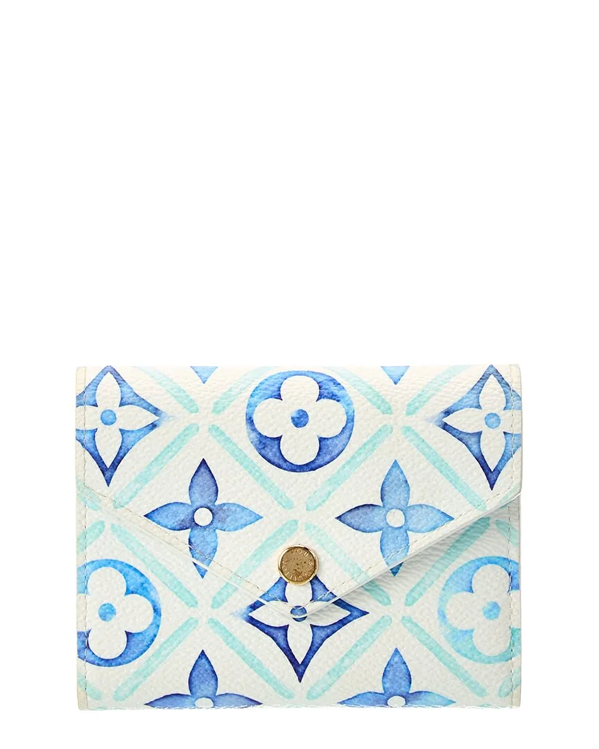 Monogram Tiles by the Pool Coated Canvas Victorine Wallet (authentic Pre-Loved) by Louis Vuitton