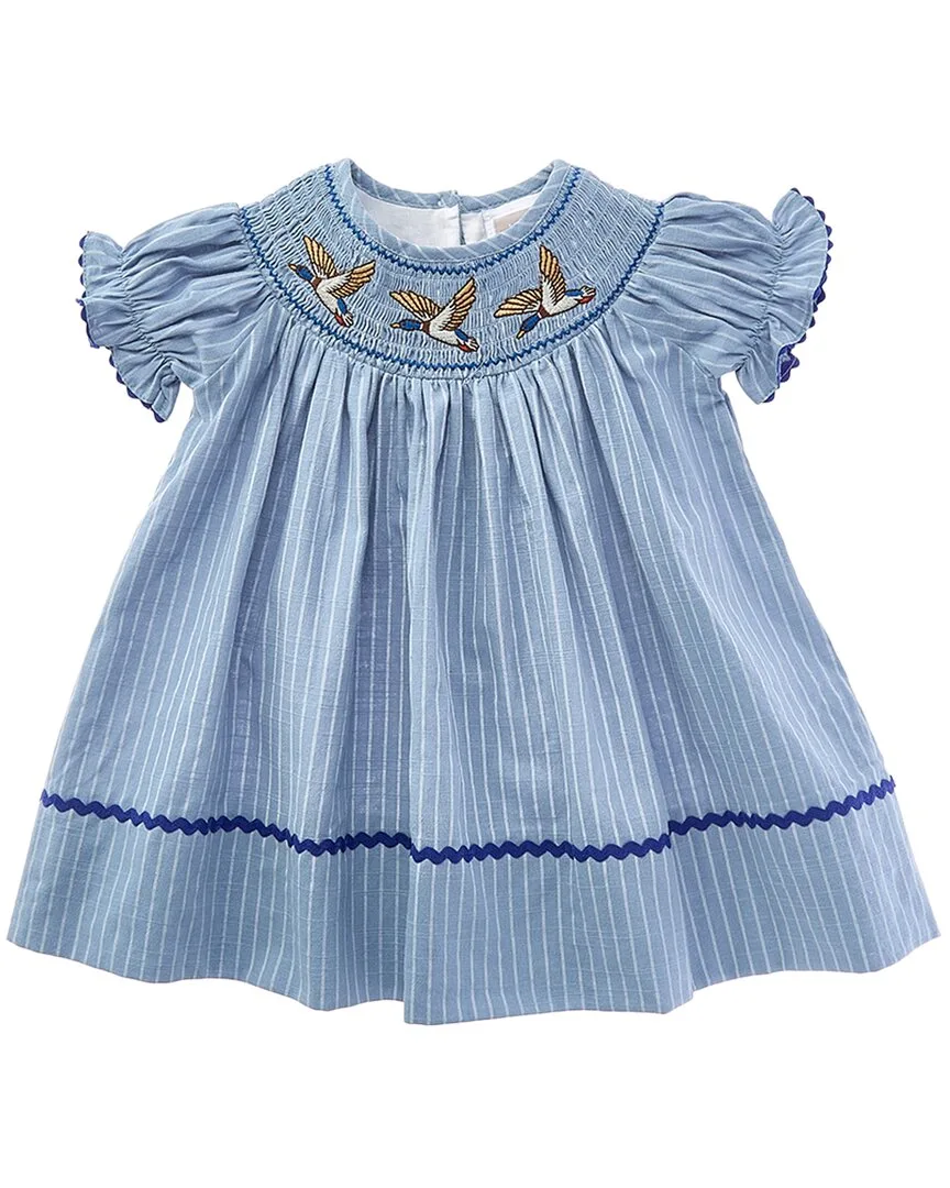 Mallard Duck Smocked Bishop Dress by Lil Cactus
