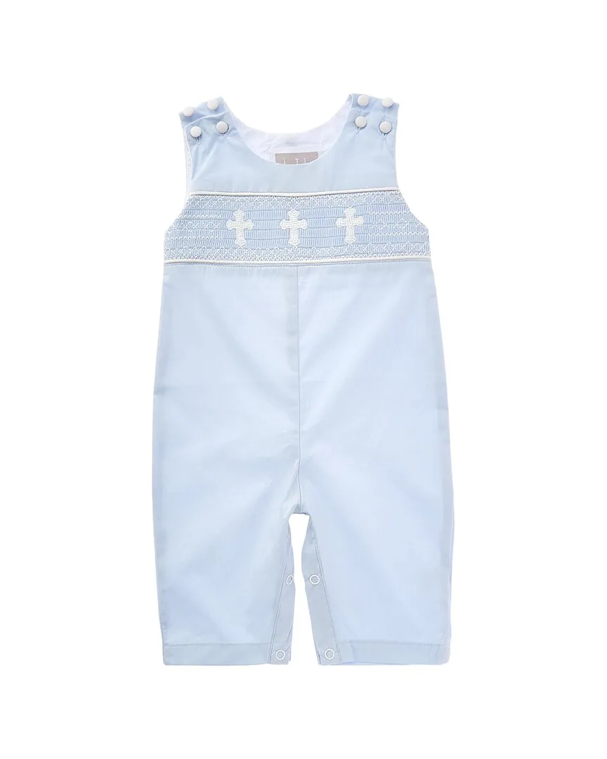 Crosses Smocked Overall by Lil Cactus