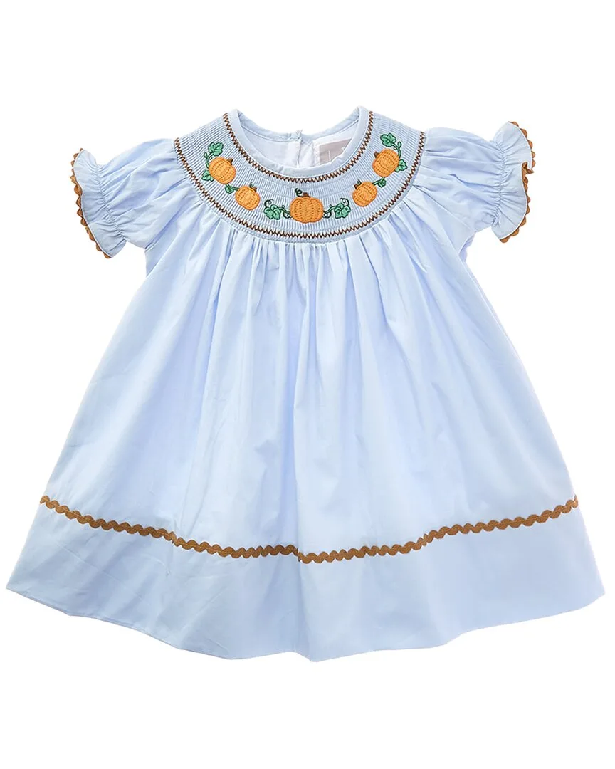 Gingham Smocked Bishop Dress by Lil Cactus