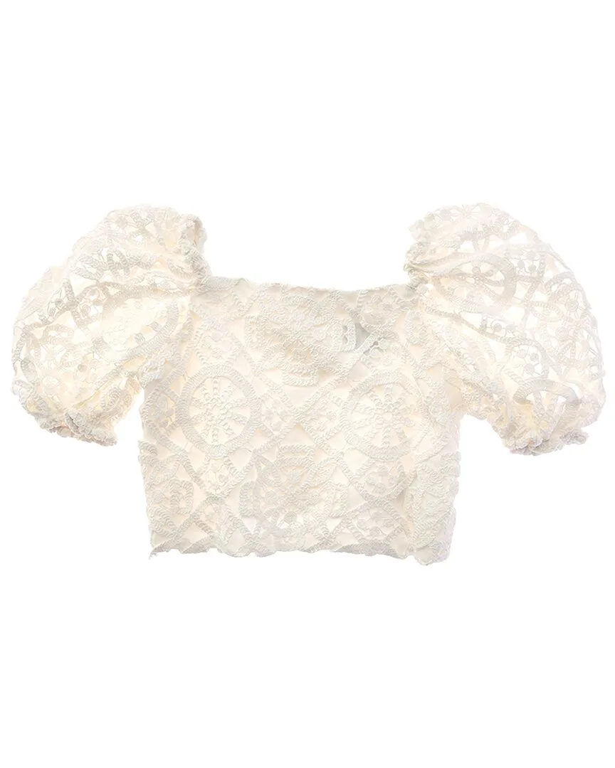 Amelia Crochet Top by Bardot
