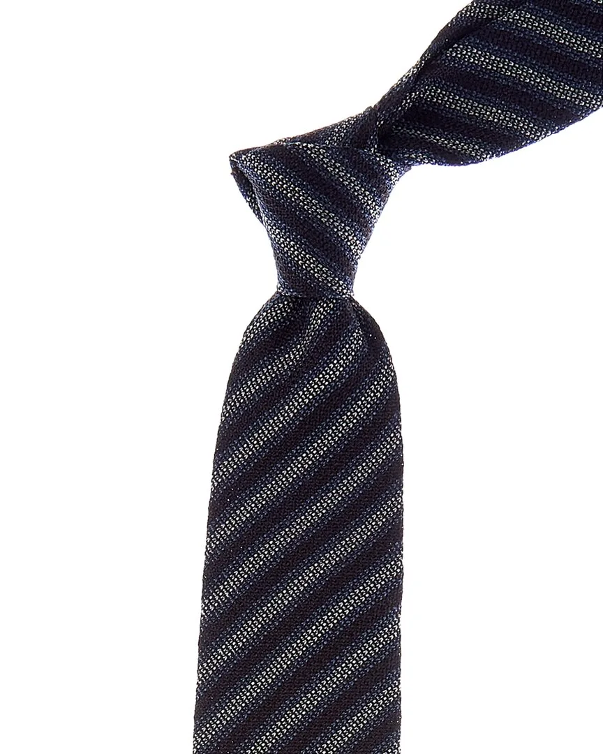 Stripe Silk Tie by Canali