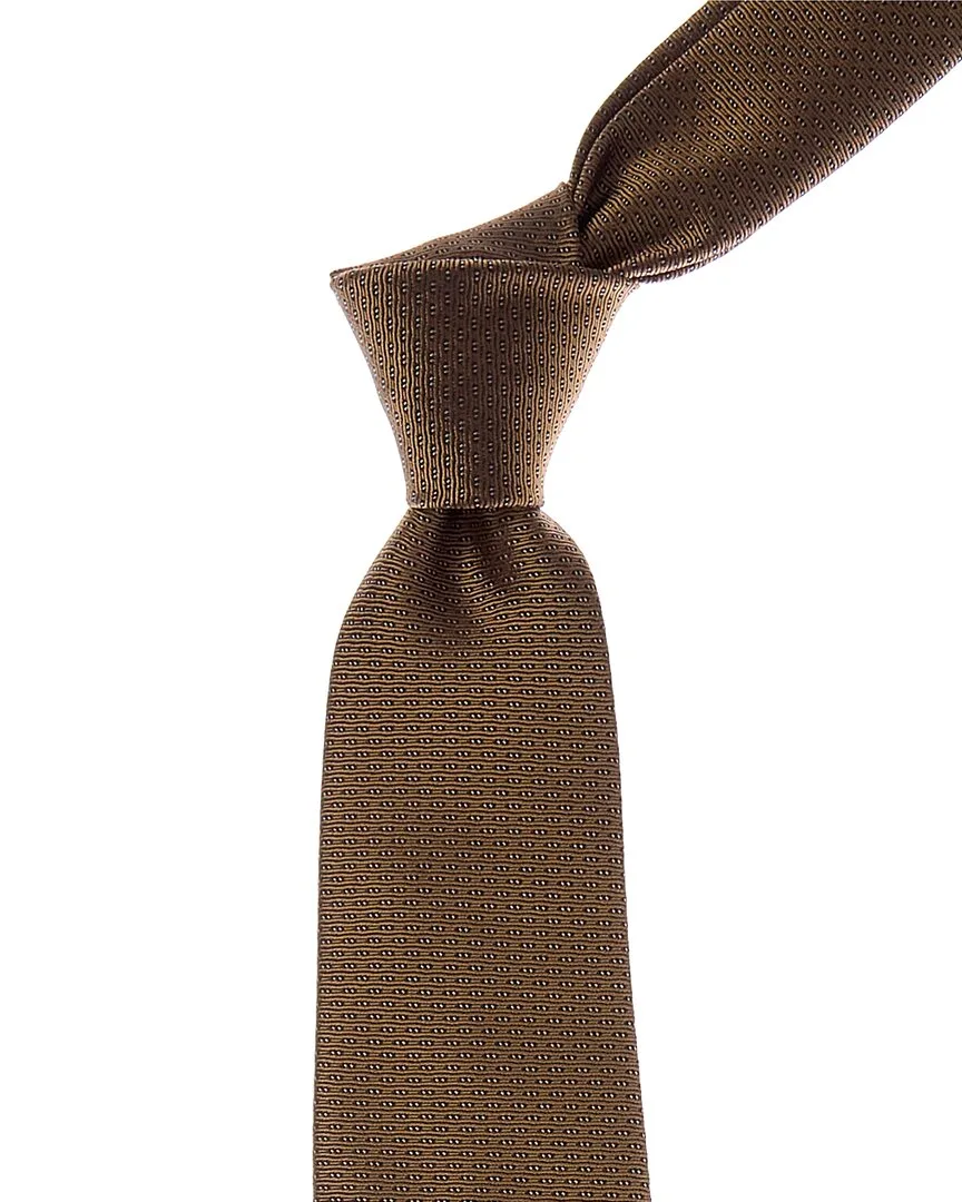 Golden Silk Tie by Canali