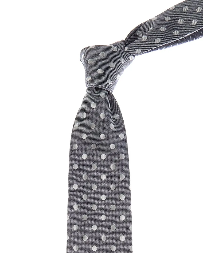 Dots Reversible Silk Tie by Canali