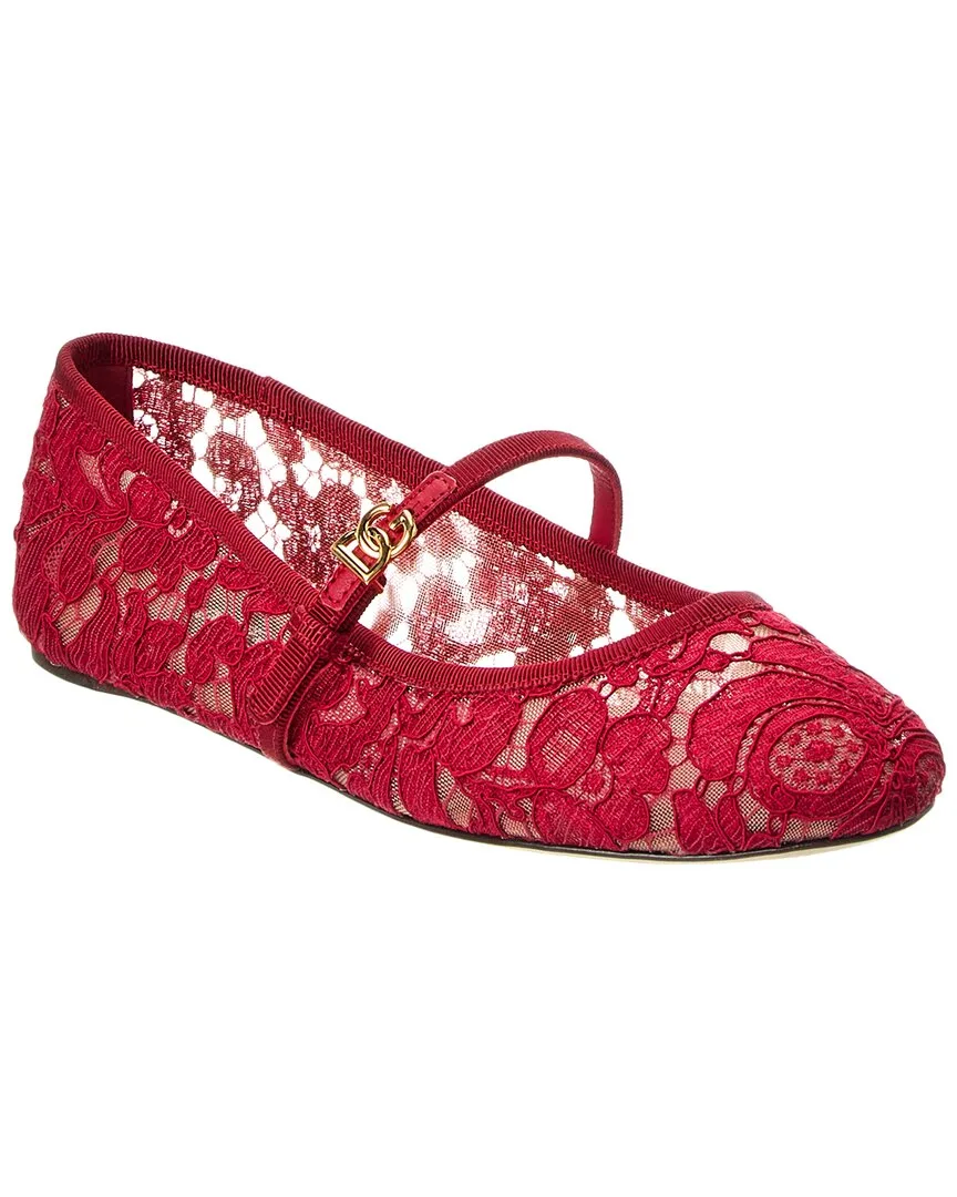 Lace Ballet Flat by Dolce & Gabbana