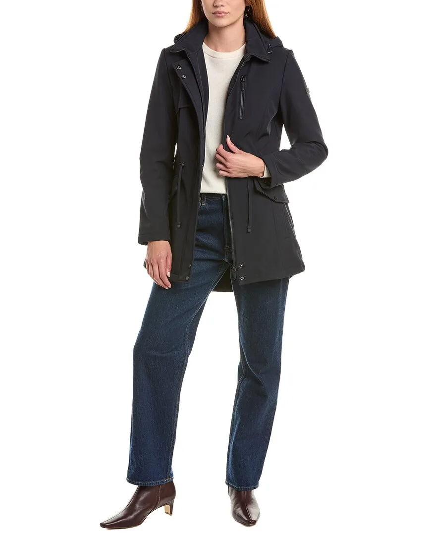 Cinched Waist Softshell Coat by Sam Edelman