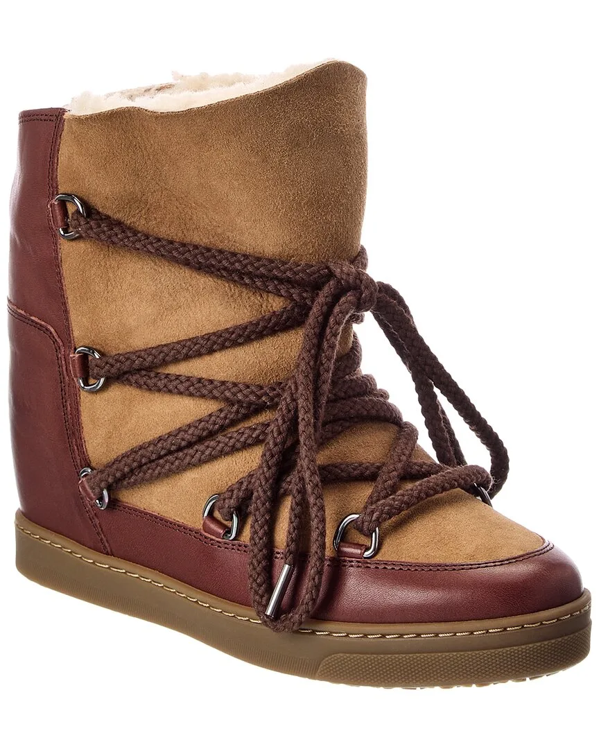 Nowles Suede & Leather Snow Boot by Isabel Marant