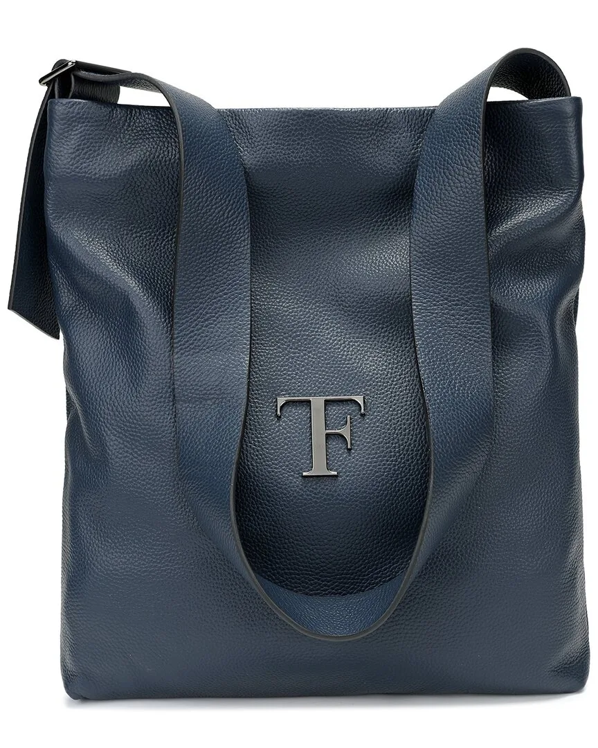 Full-Grain Leather Tote by Tiffany & Fred Paris