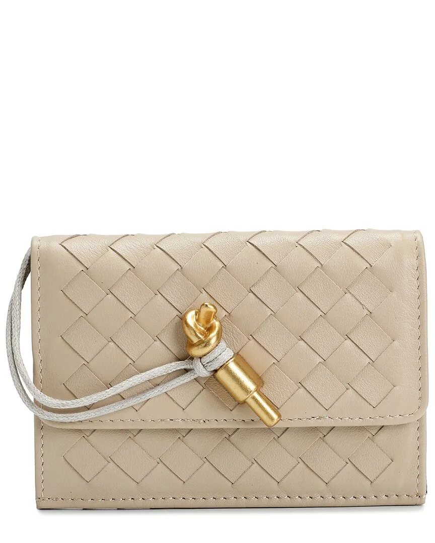 Woven Leather Card Wallet