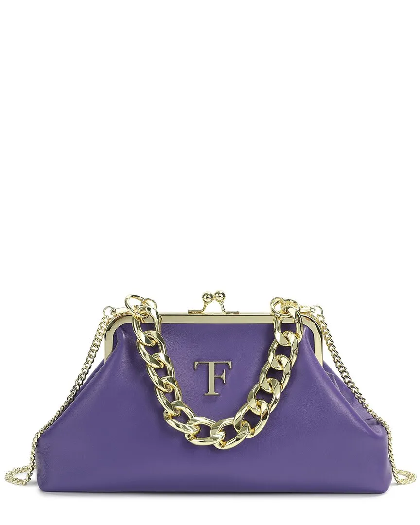 Iconic Frame Leather Bag by Tiffany & Fred Paris