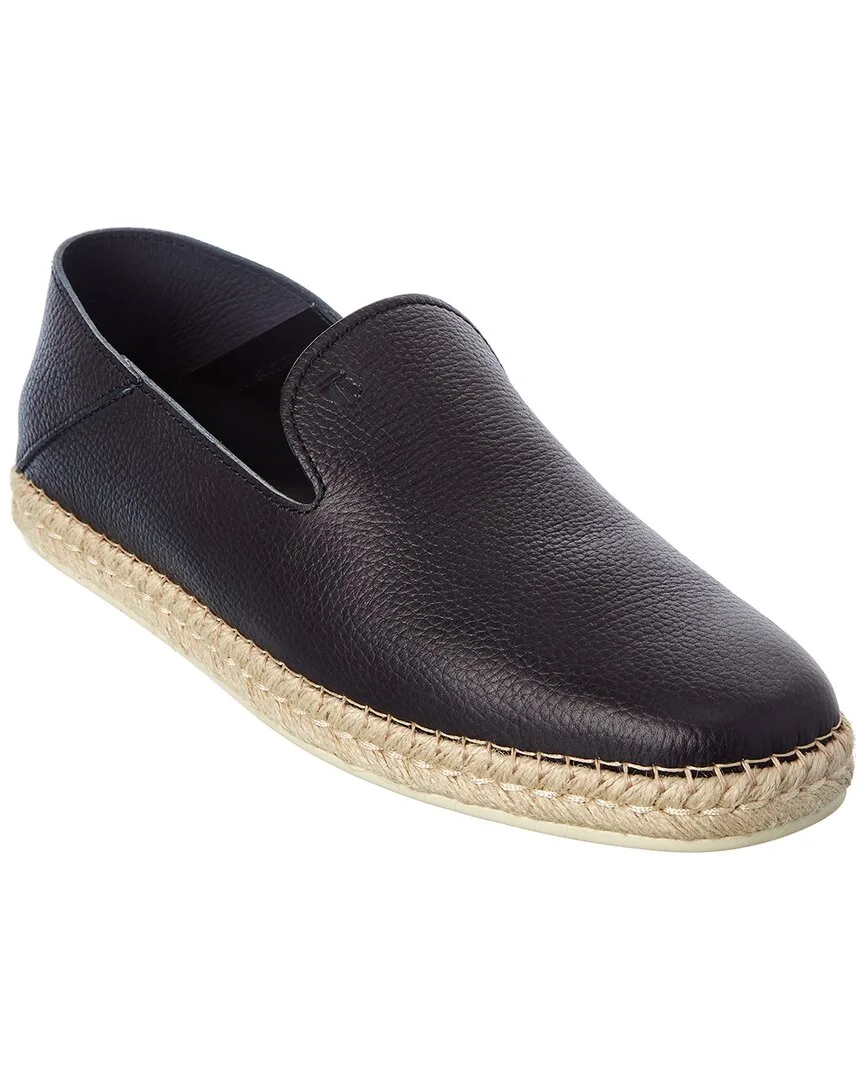 Leather Espadrille by Tod's