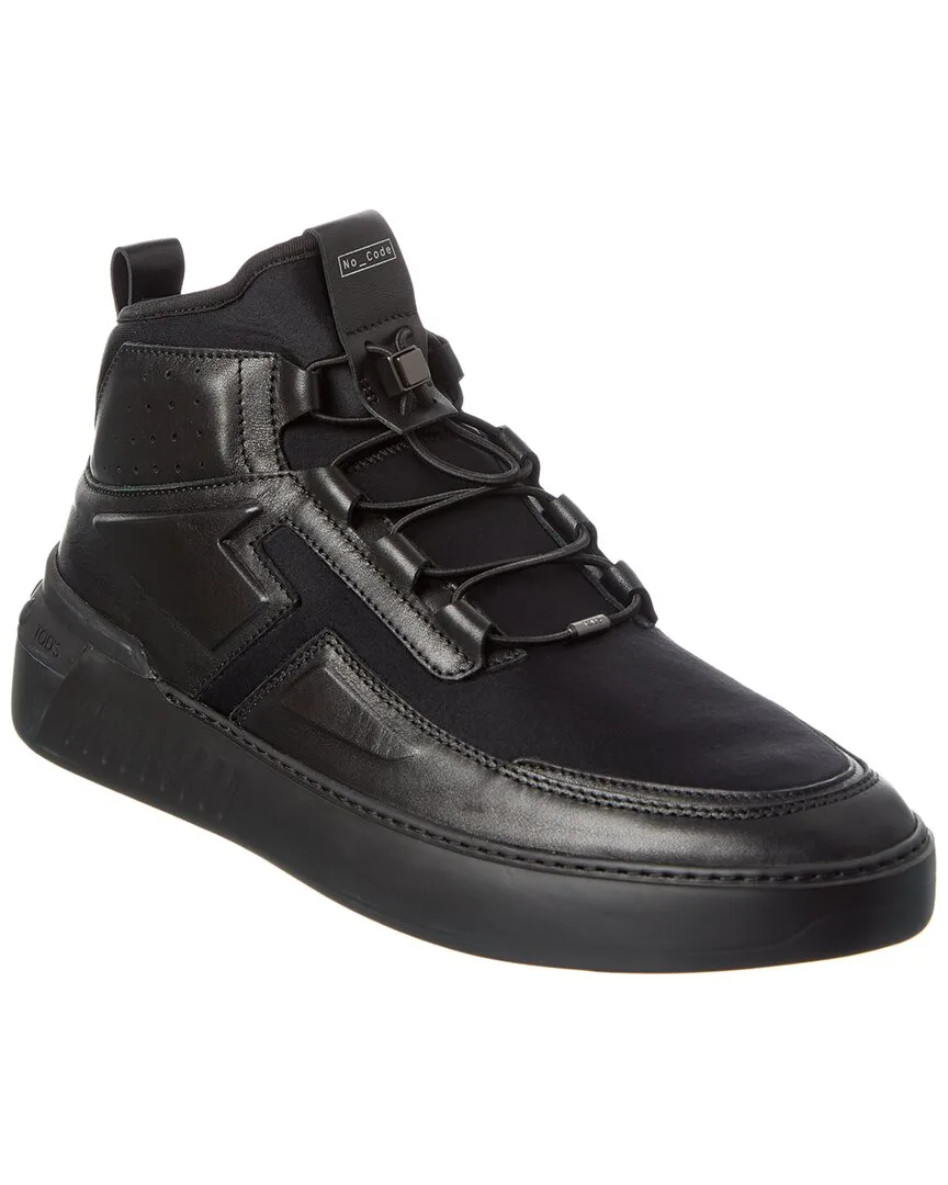 Mid Top Cassetta Leather Sneaker by Tod's