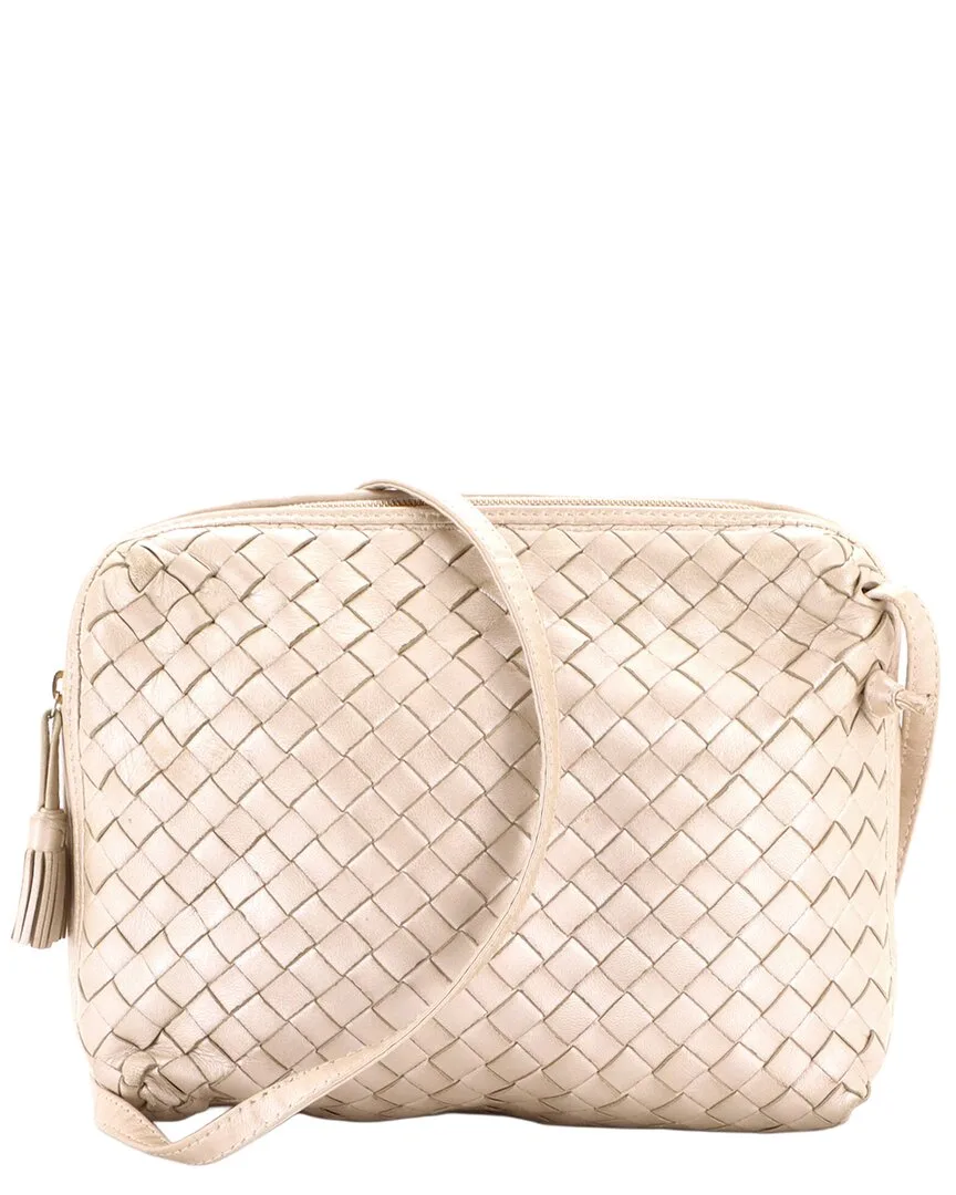 Beige Intrecciato Nappa Nodini Crossbody Small (authentic Pre-Loved) by Bottega Veneta