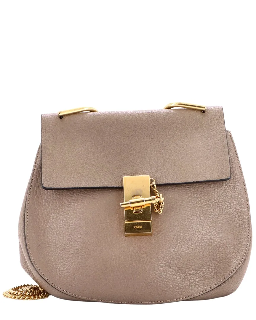 Grey Leather Drew Crossbody Small (authentic Pre-Loved) by Chloé