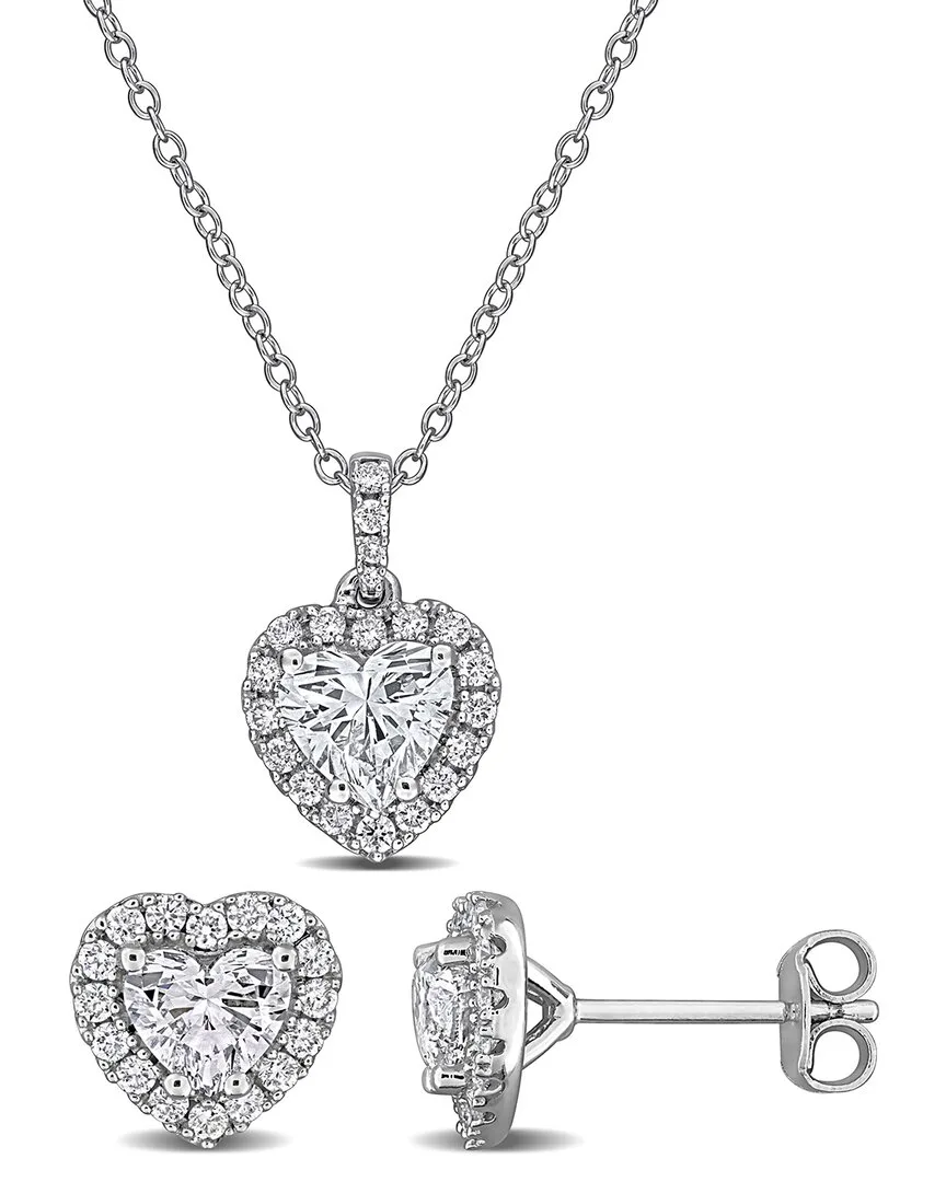 2.60 ct. tw. Lab-Grown Diamond Silver Set by Created Forever