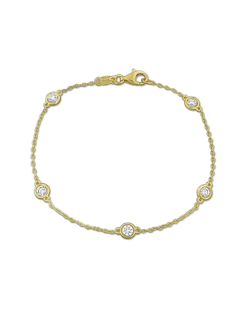 0.75 ct. tw. Lab-Grown Diamond Plated Silver Bracelet by Created Forever