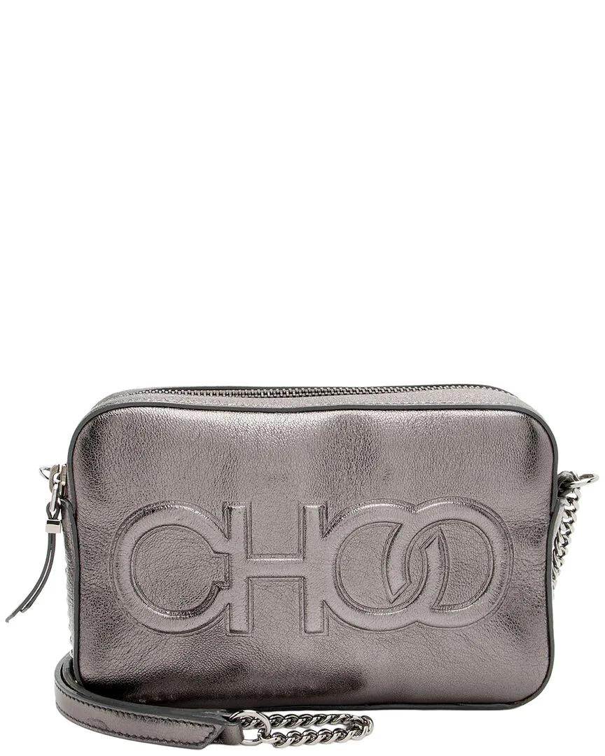 Silver Metallic Calfskin Balti Camera Bag (authentic Pre-Loved) by Jimmy Choo