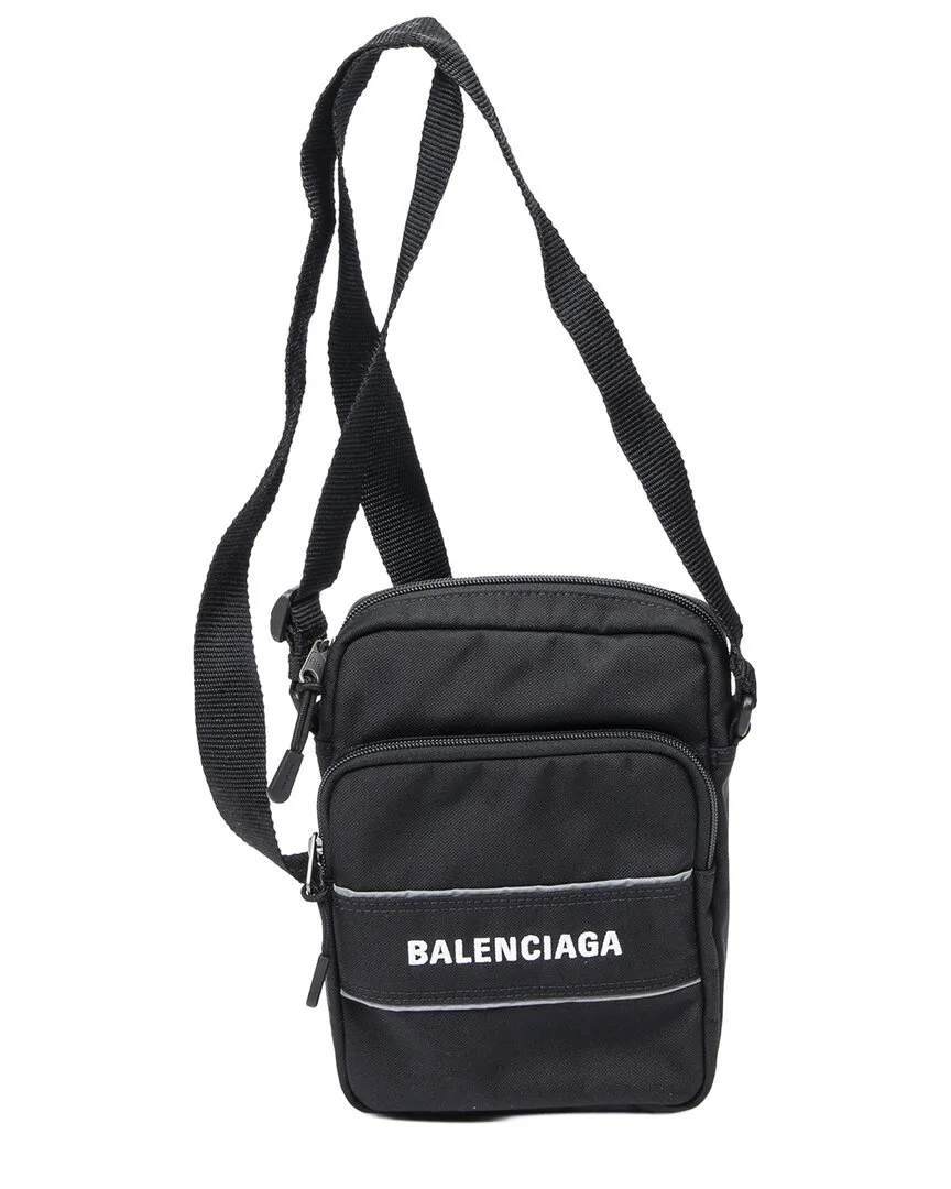 Black Nylon Canvas Small Sports Messenger (authentic Pre-Loved) by Balenciaga
