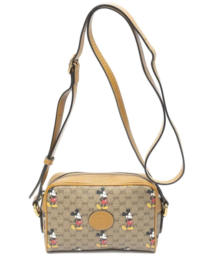 Tan Print Microguccissima Coated Canvas Mini Camera Crossbody (authentic Pre-Loved) by Gucci