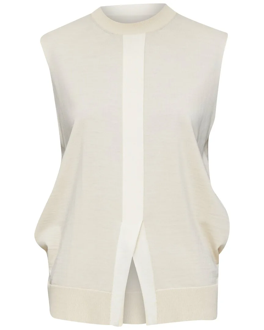Wool Cashmere Split Sweater Vest (authentic Pre-Loved)