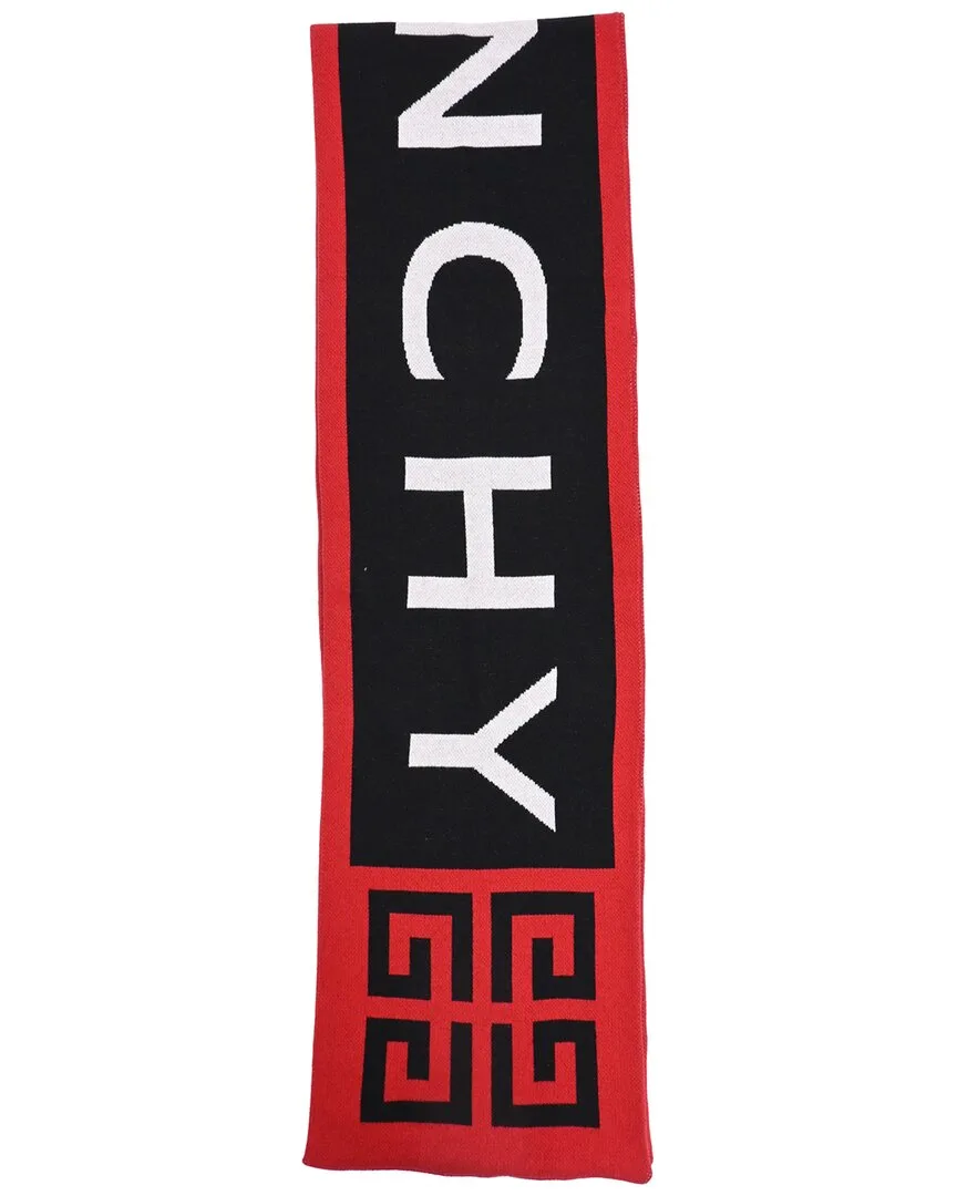 Logo-Print Scarf (authentic Pre-Loved) by GIVENCHY
