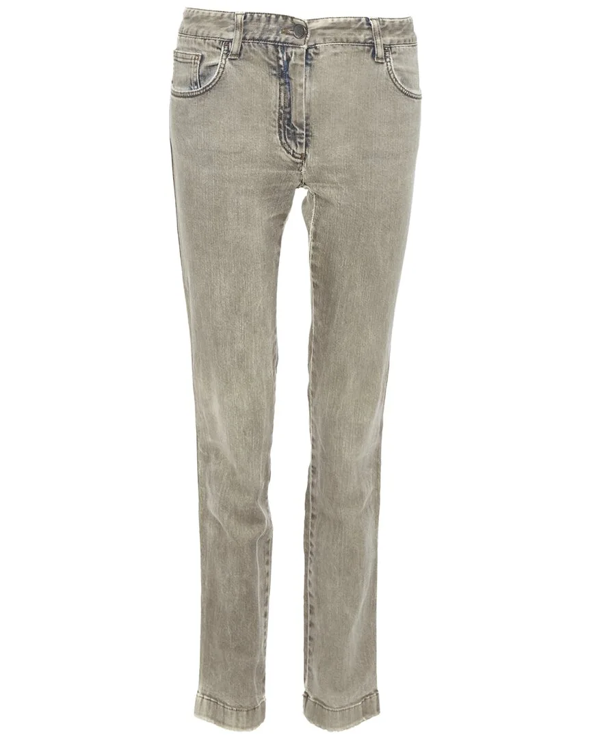 Logo Metal Plate Jean (authentic Pre-Loved) by Dolce & Gabbana