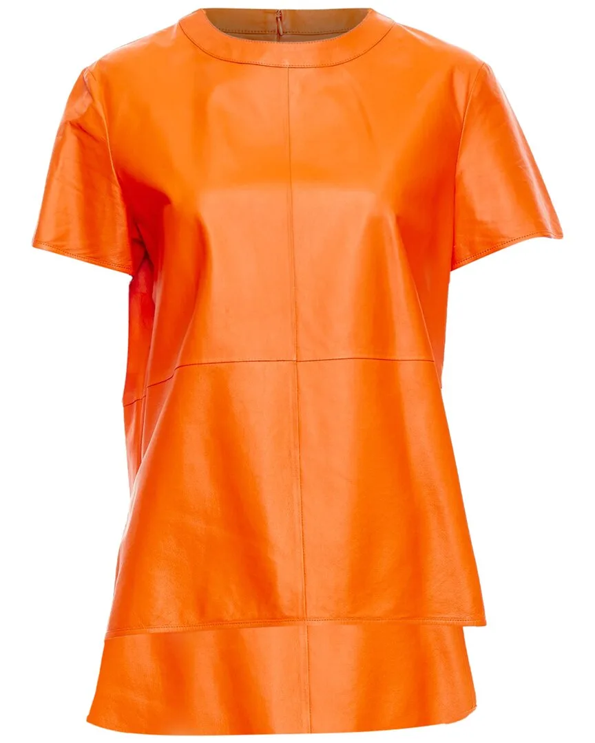 Leather Hi-Low Shirt by GIVENCHY