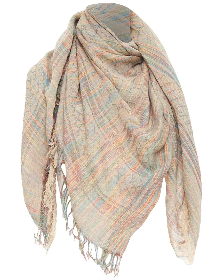 Yarn Monogram Fringed Scarf by Gucci
