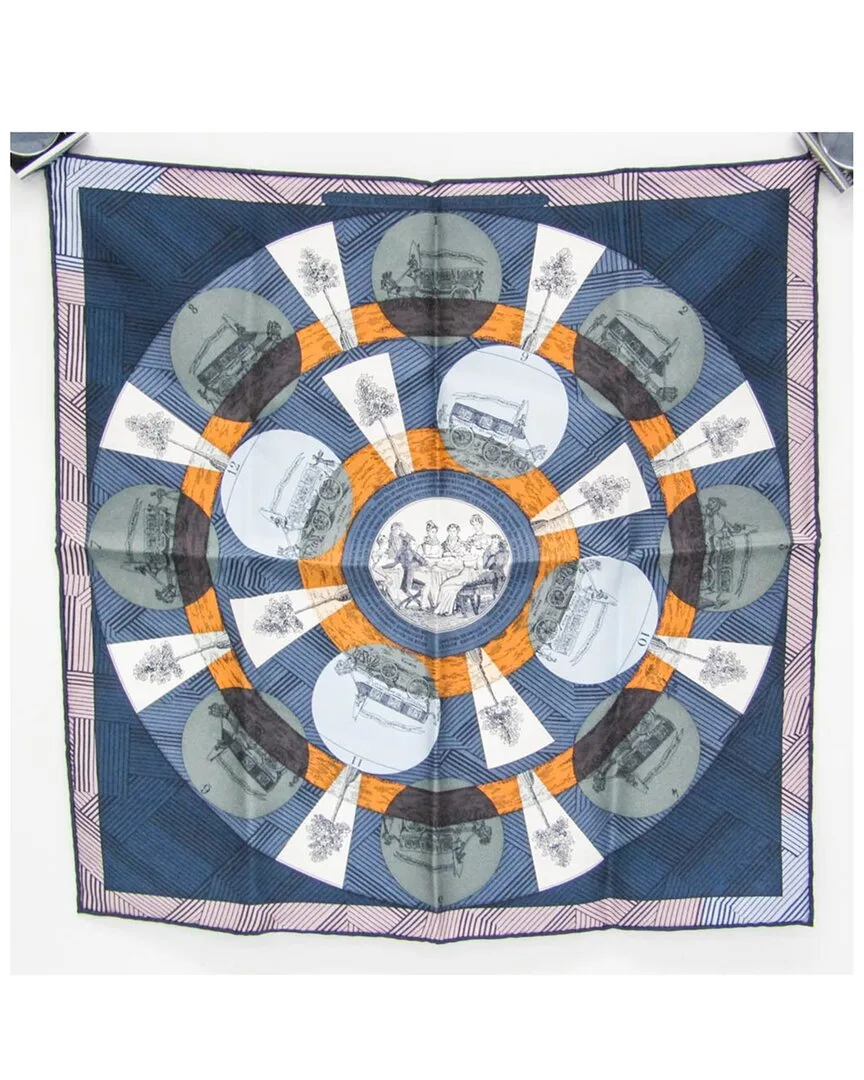 Carr 40 Jeu Des Omnibus Remix Silk Scarf by Herms