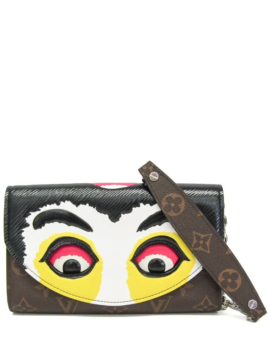 Black & Brown & White Monogram Canvas & Epi Leather Shoulder Bag (authentic Pre-Loved) by Louis Vuitton