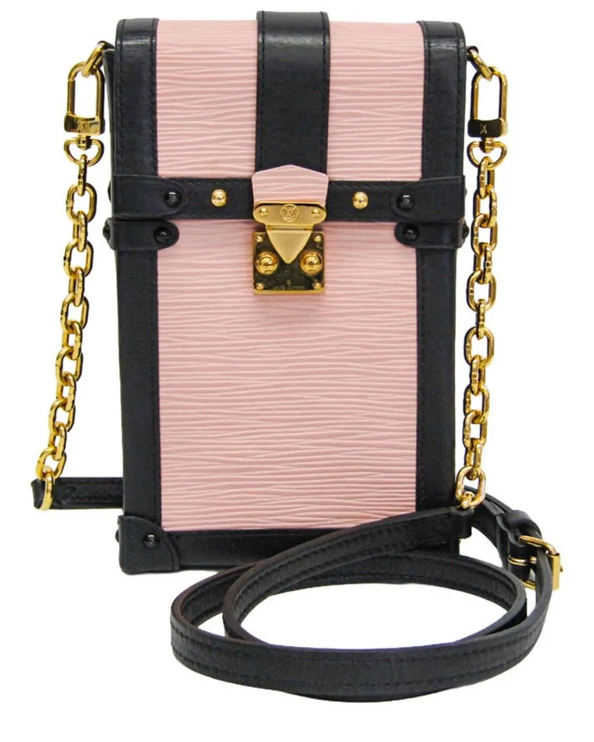 Black & Rose Ballerine Epi Leather Trunk Vertical (authentic Pre-Loved) by Louis Vuitton