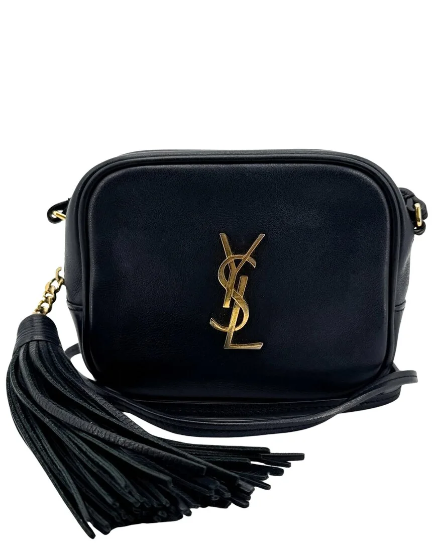 Black Calfskin Monogram Blogger Mini Crossbody (authentic Pre-Loved) by Saint Laurent