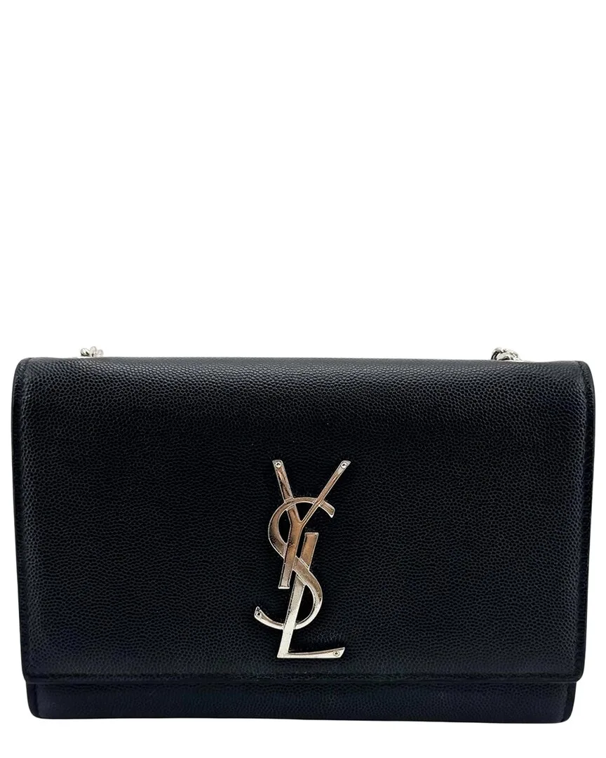 Black Calfskin Medium Kate Crossbody by Saint Laurent